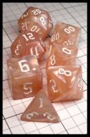 Dice : Dice - Dice Sets - Allrich Peach with White Numerals - Temu Mar 2024